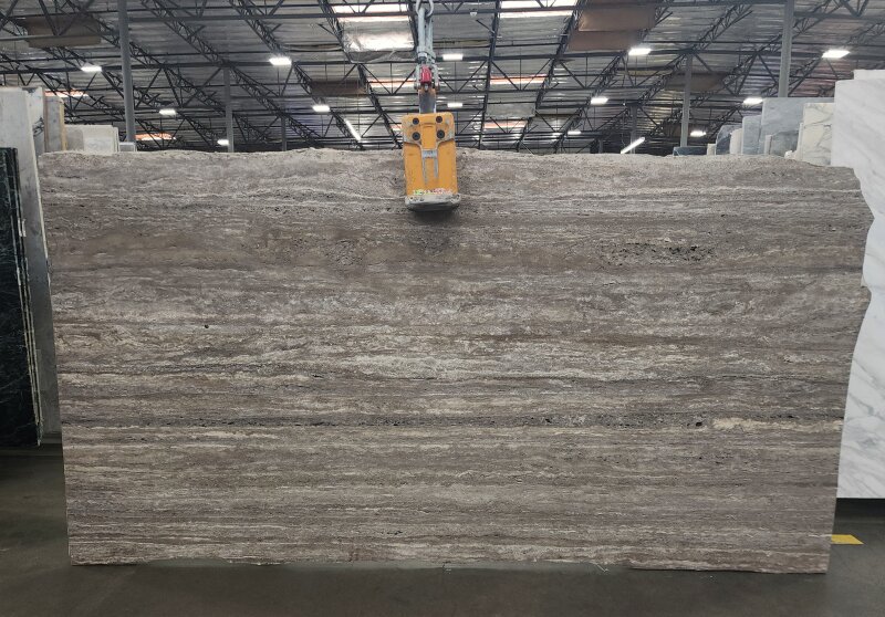 Titanium Travertine Leather/Unfilled 2CM