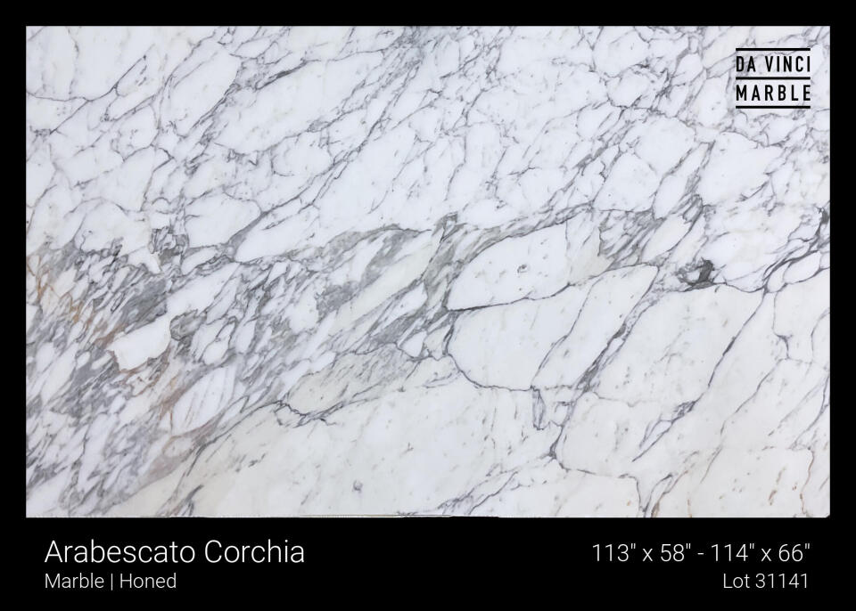 Arabescato Corchia Honed 2cm Slab