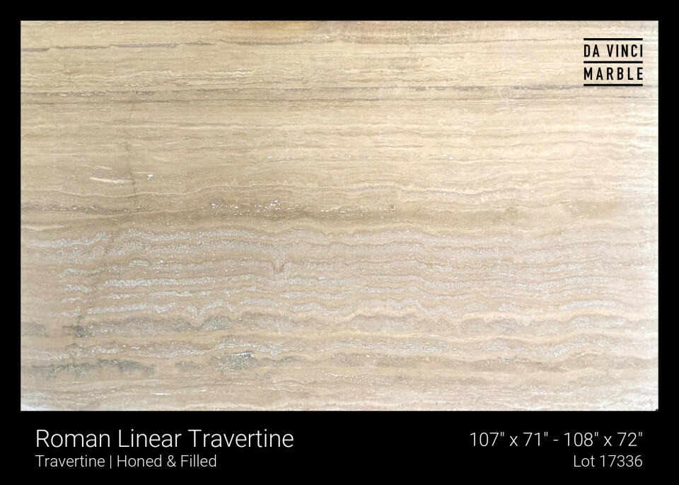 Roman Linear Travertine Slab