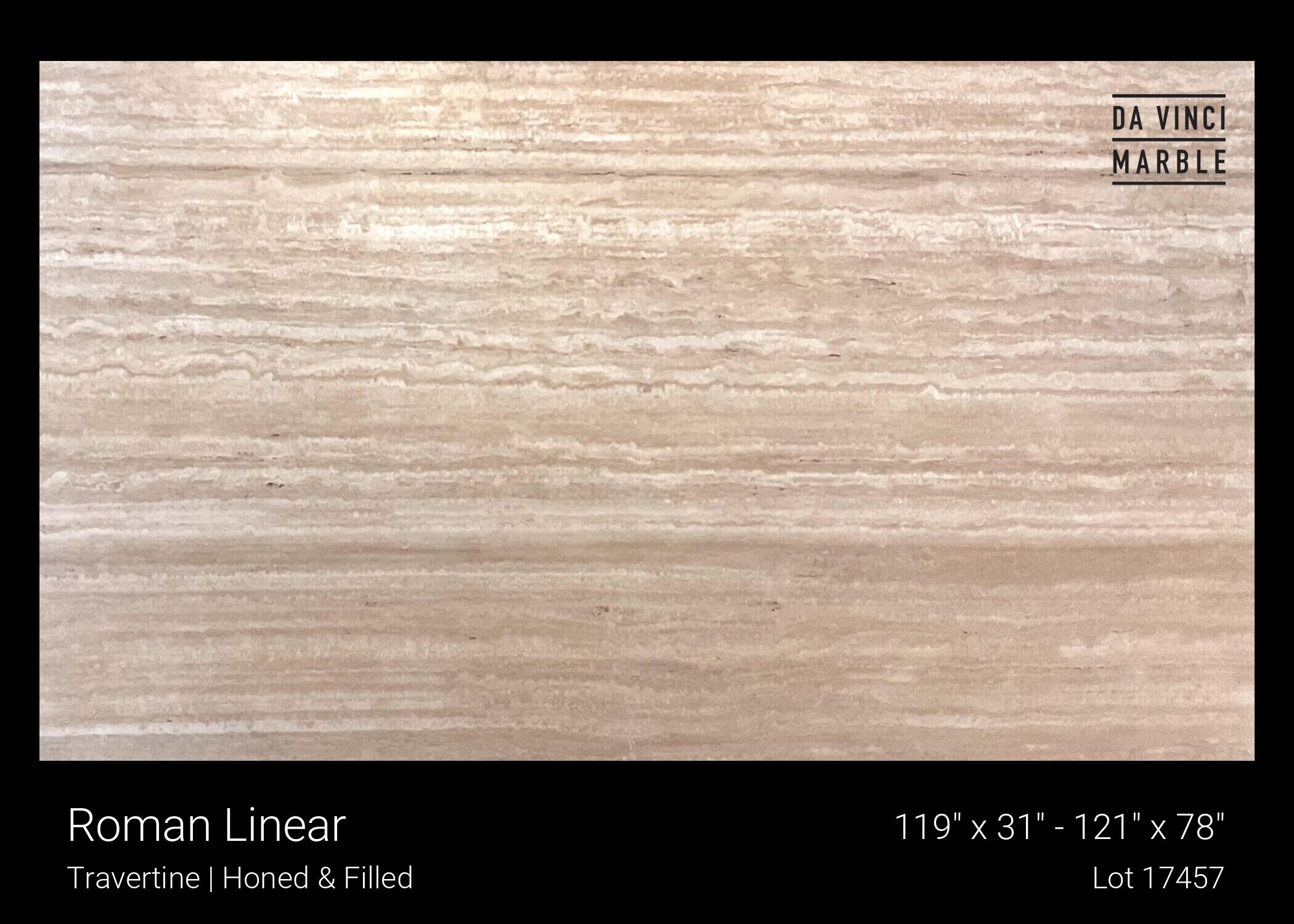 Roman Linear Travertine Slab