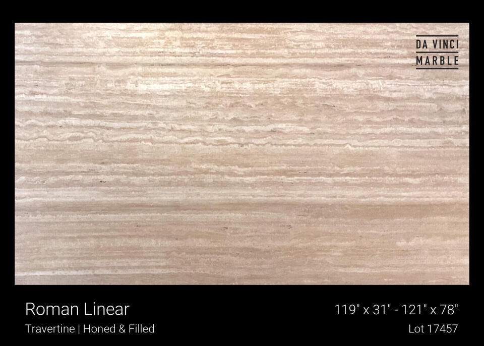 Roman Linear Travertine Slab