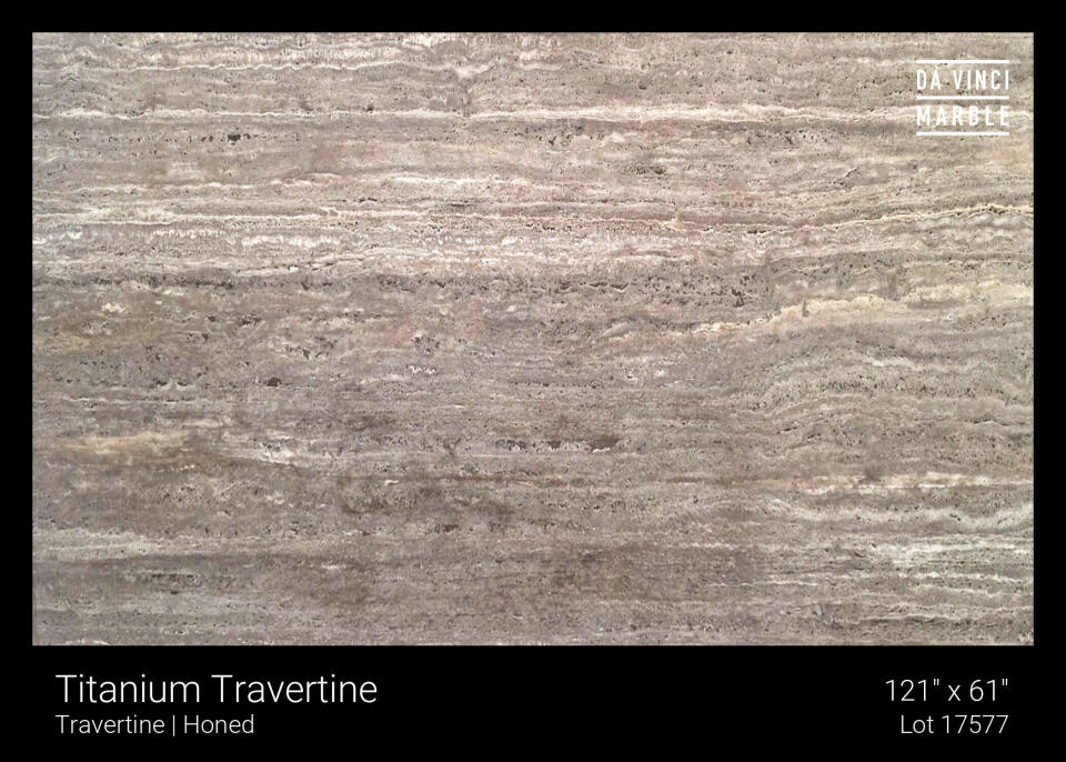 Titanium Travertine Slab