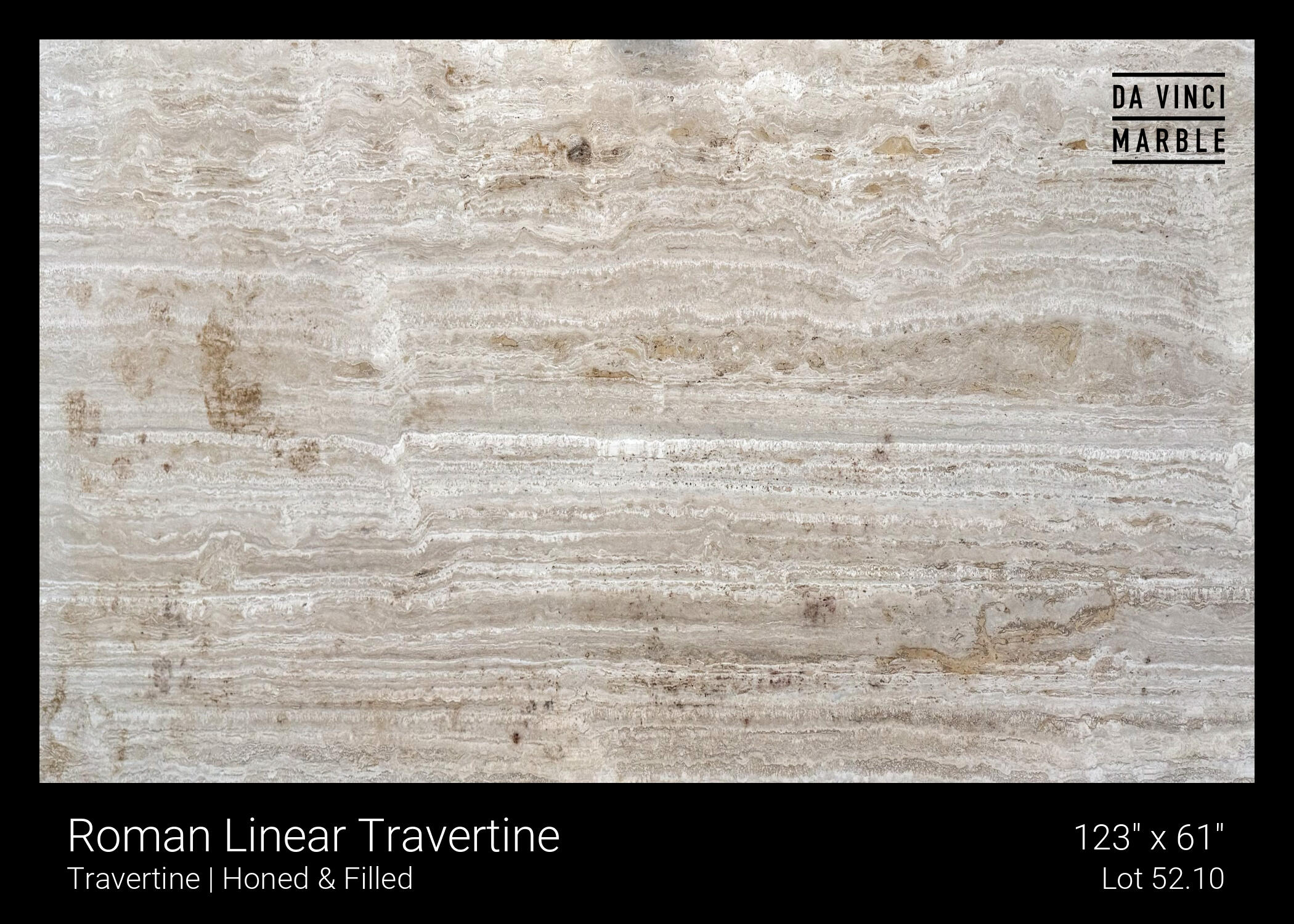 Roman Linear Travertine Slab