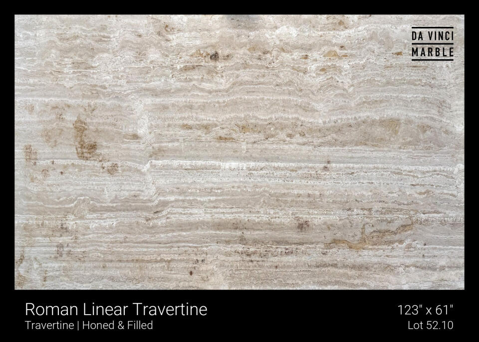 Roman Linear Travertine Slab