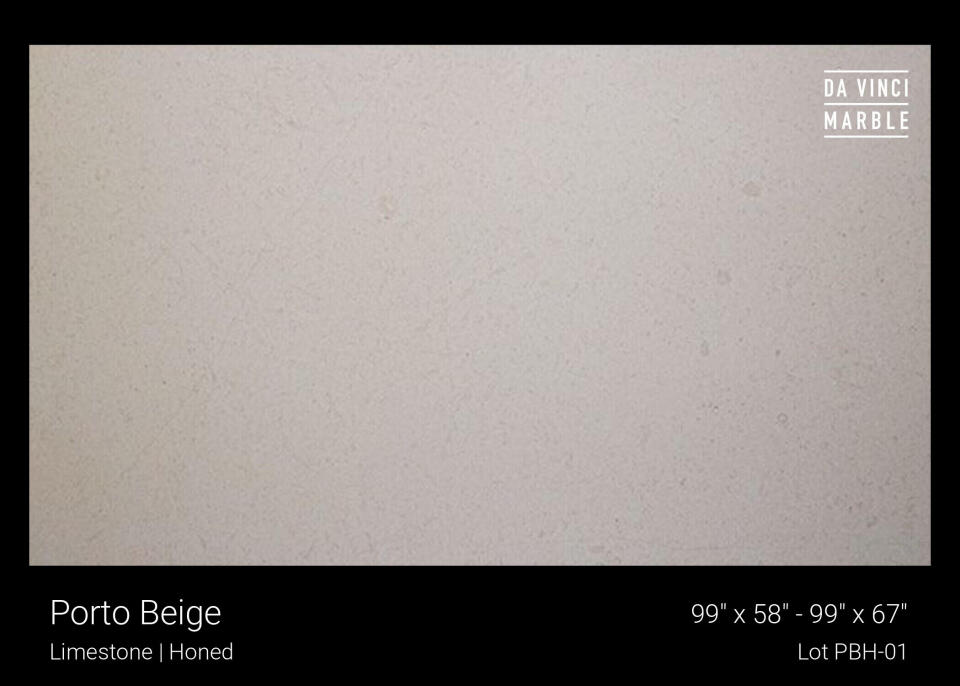 Porto Beige Honed 2cm Slab