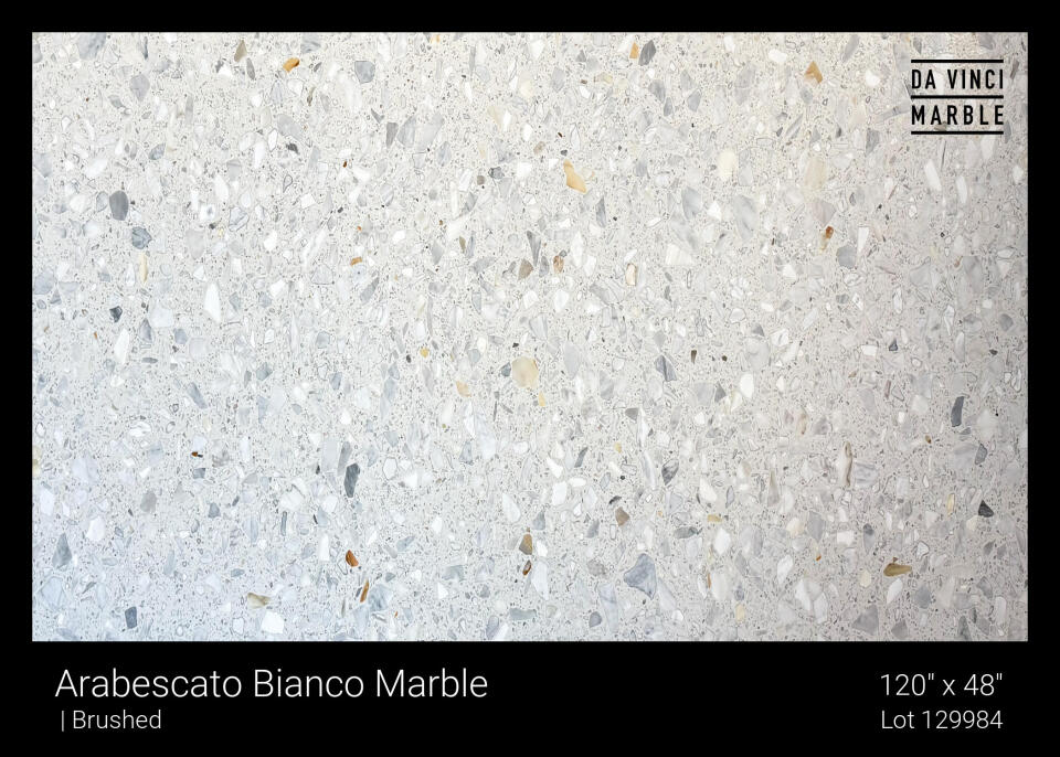Arabescato Bianco Marble Brushed 120x48 2CM Slab