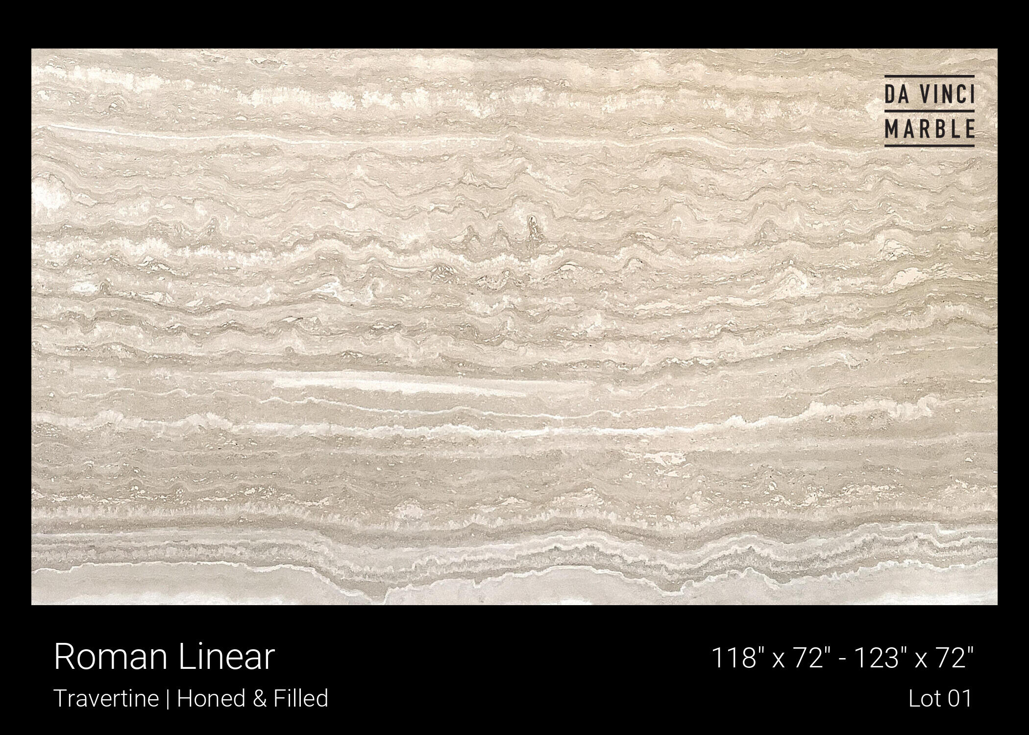 Roman Linear Travertine Slab