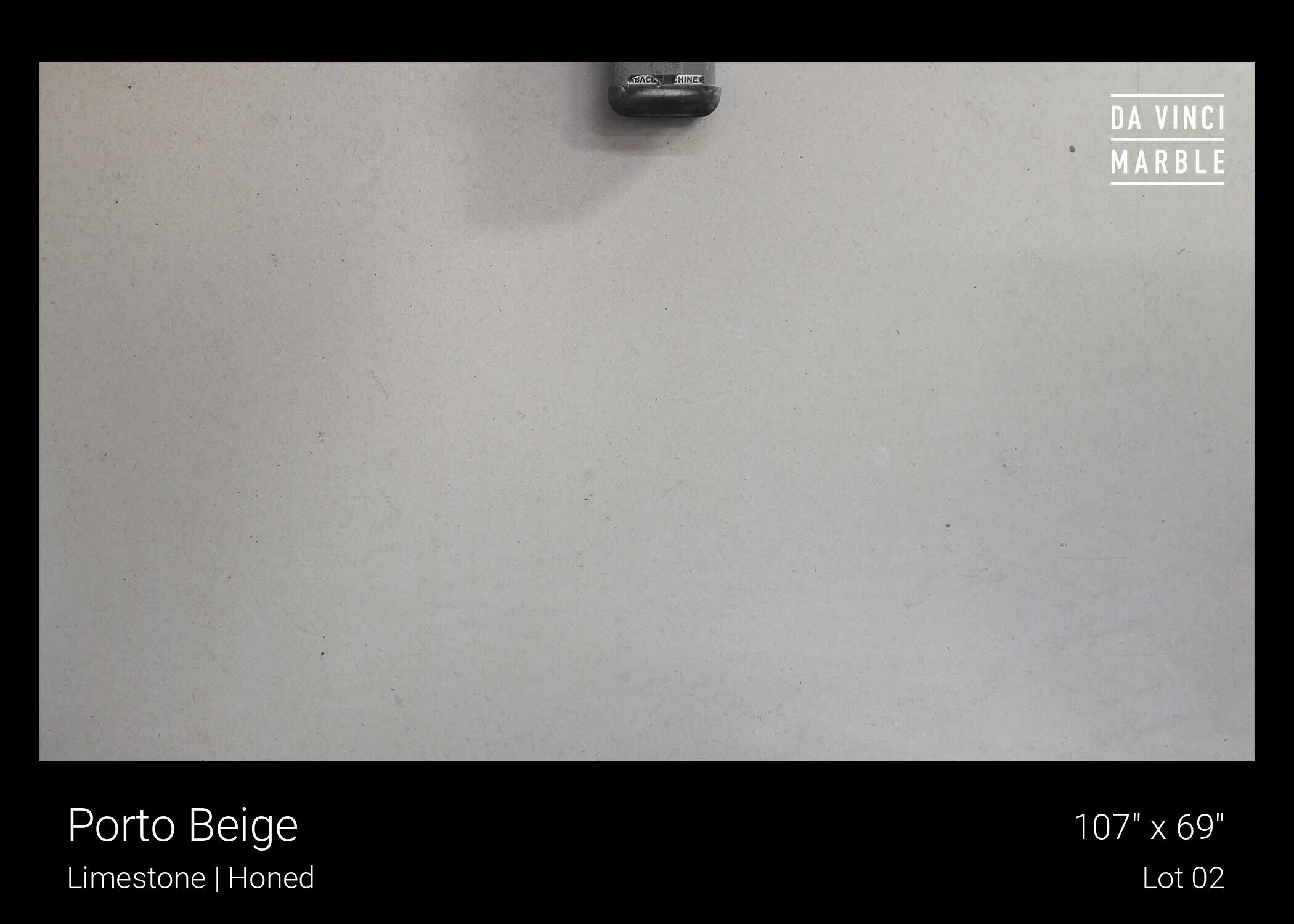 Porto Beige Honed 2cm Slab