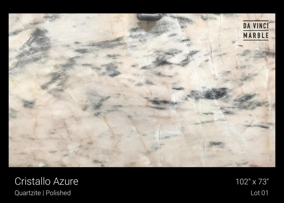 Cristallo Azure Quartzite 2cm Slab