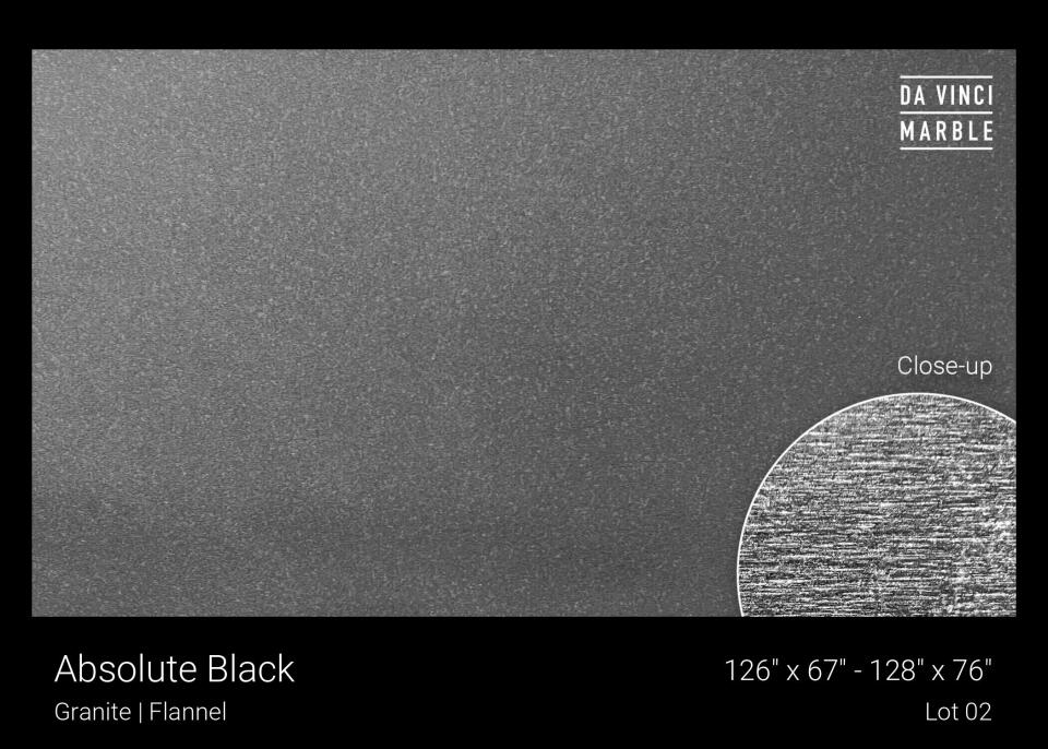 Absolute Black Flannel 2cm Slab