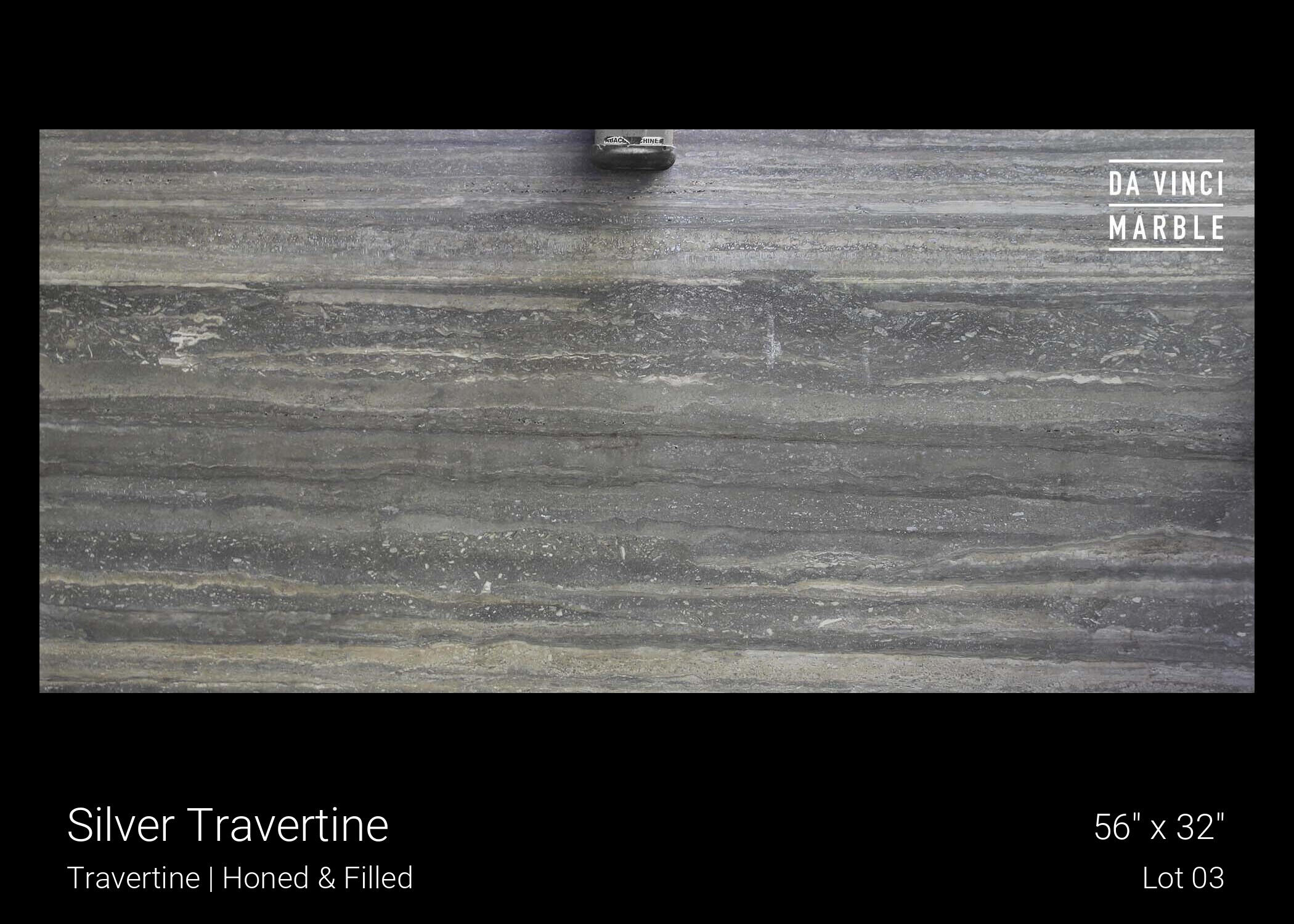Silver Travertine Slab
