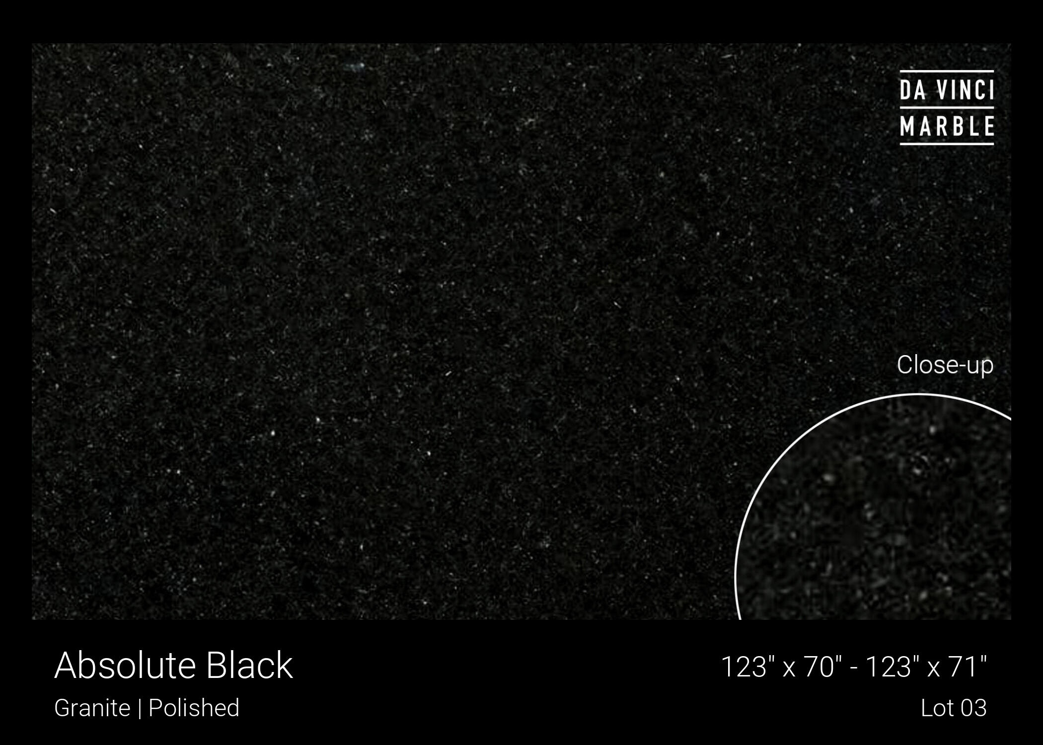 Absolute Black Polished 2cm Slab