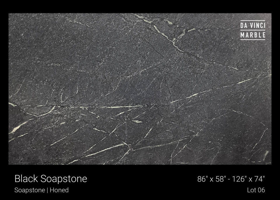 Black Soapstone Slab