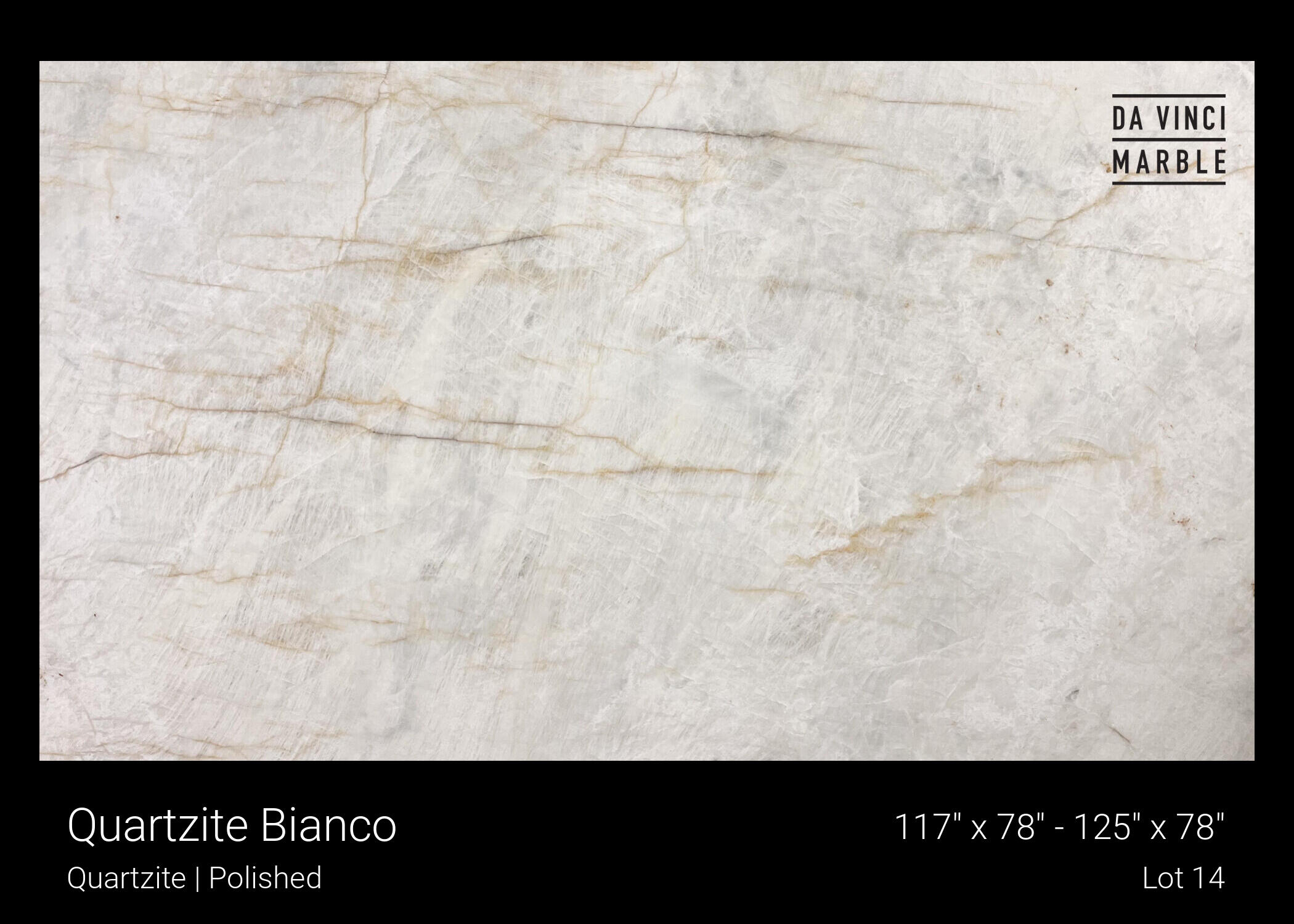 Quartzite Bianco Slab