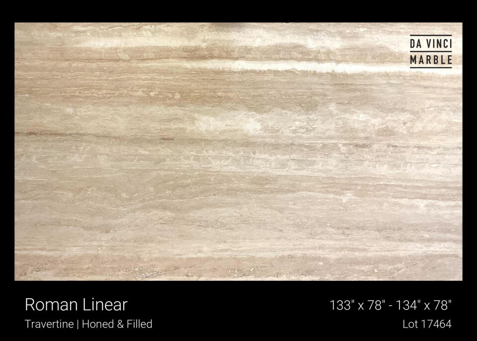 Roman Linear Travertine Slab