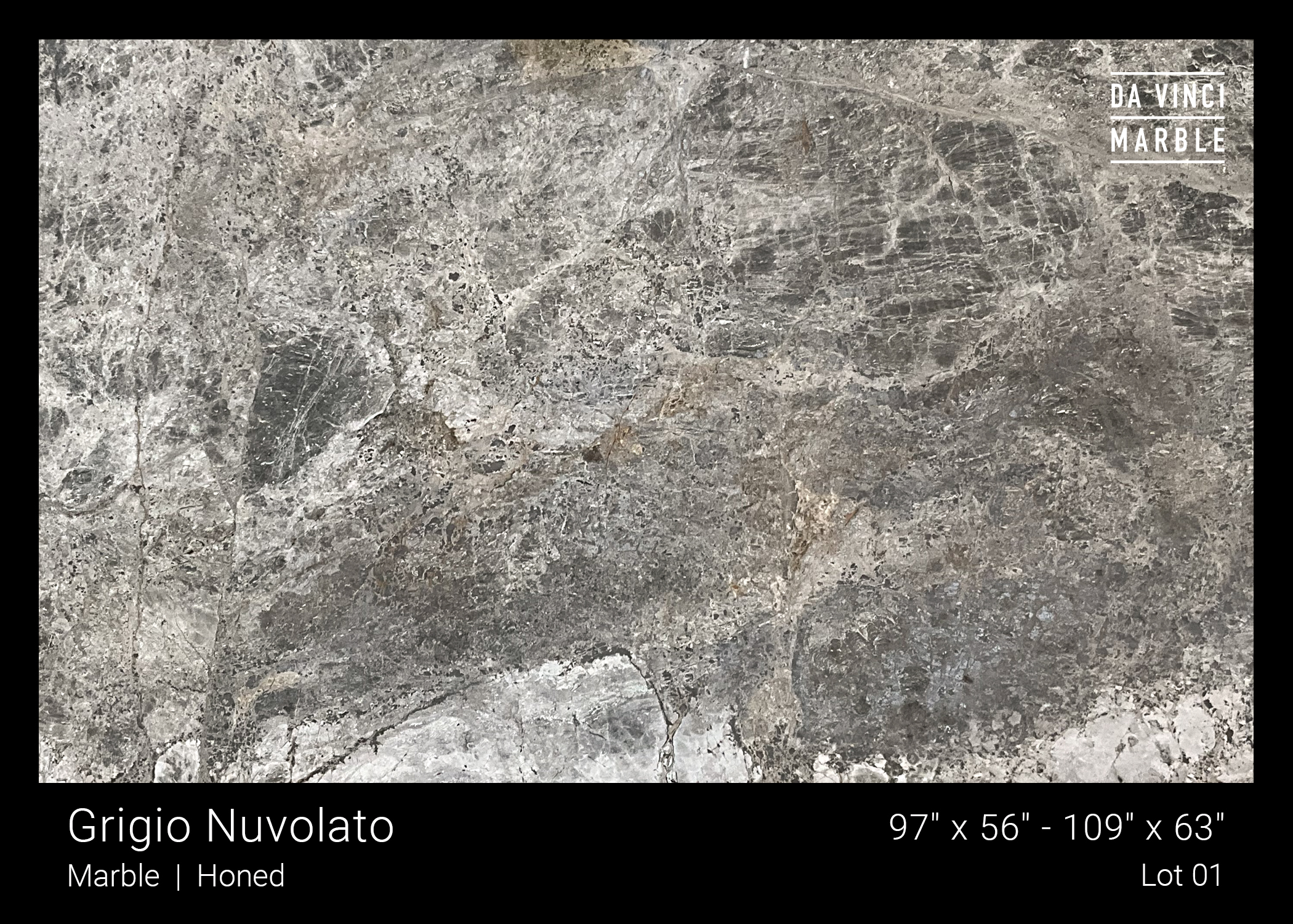Grigio Nuvolato Honed 3/4