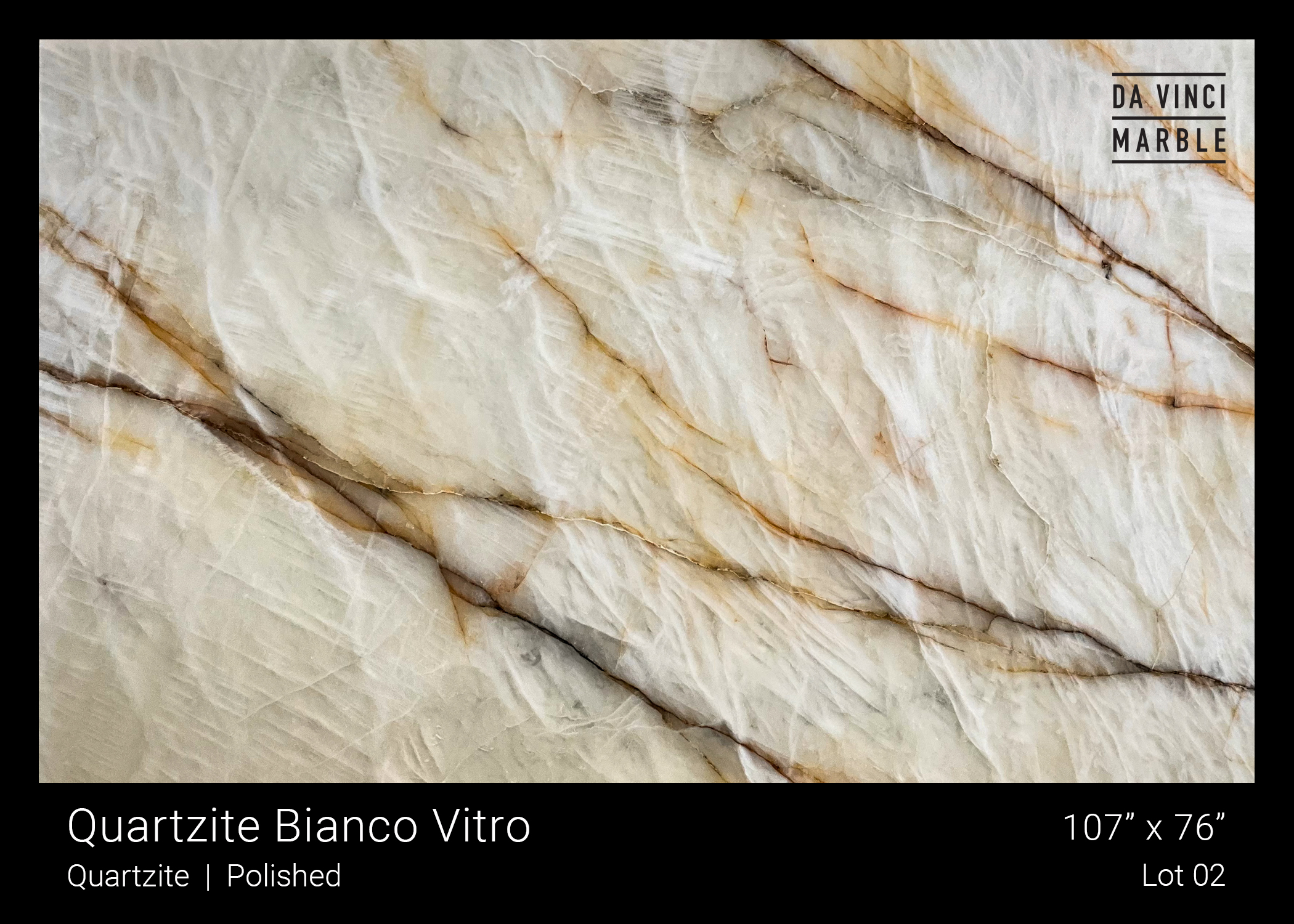Quartzite Bianco Vitro 3/4