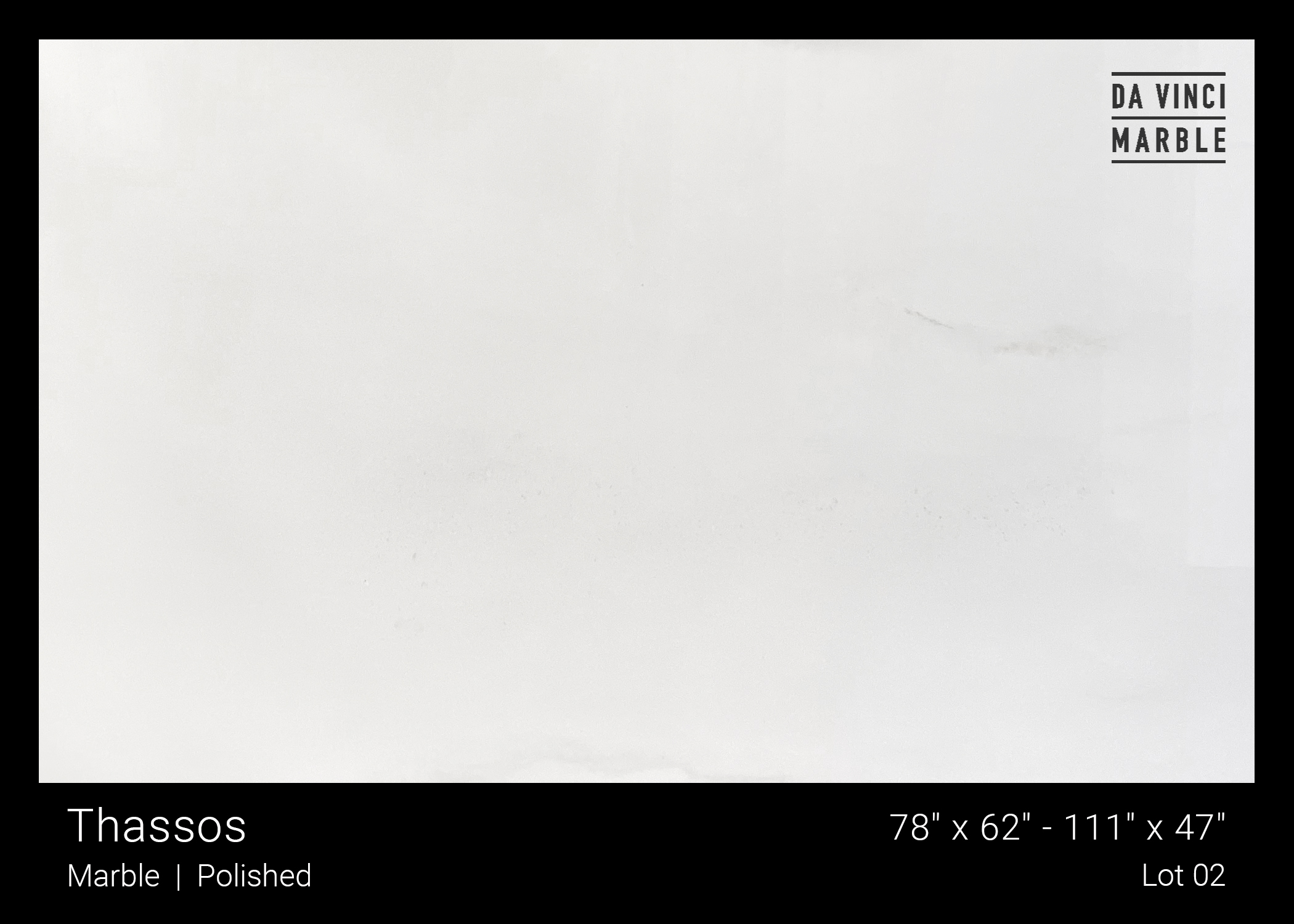 Thassos Polished 3/4