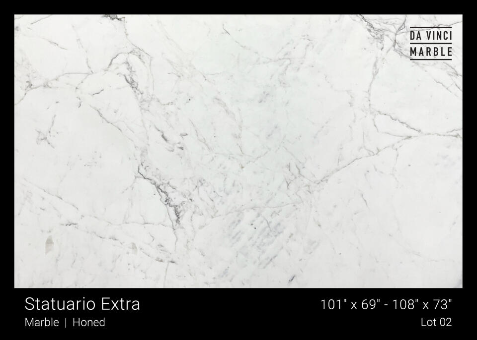 Statuario Extra Honed 2Cm Slab