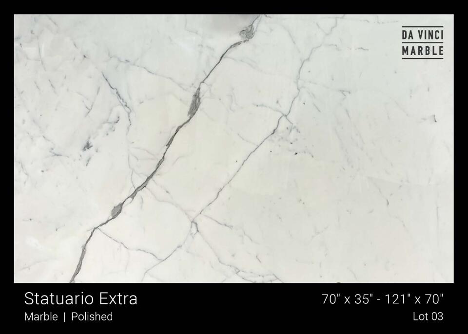 Statuario Extra Polished 2Cm Slab