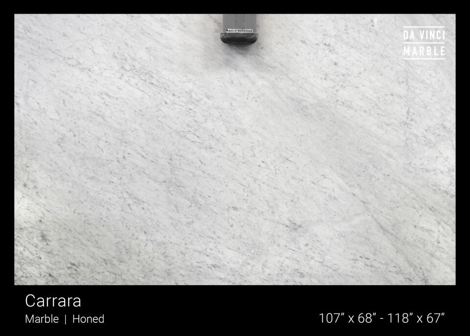 Bianco Carrara Honed 2Cm Slab