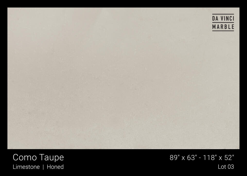 Como Taupe Honed 2Cm Slab