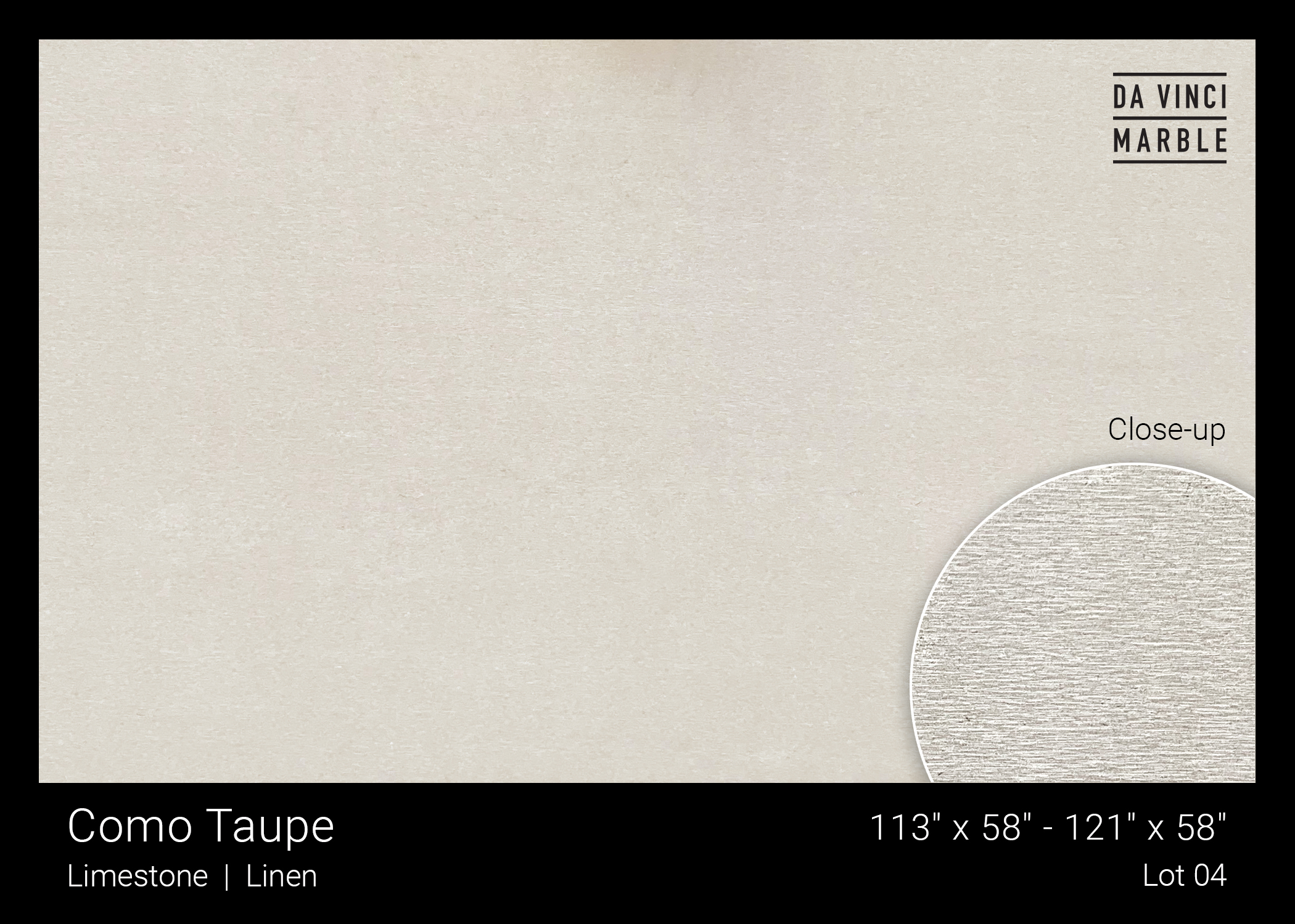 Como Taupe Linen 3/4
