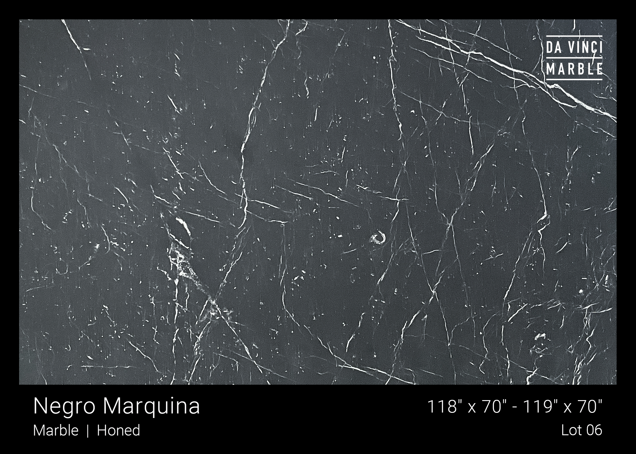 Negro Marquina 1St Choice Honed 3/4