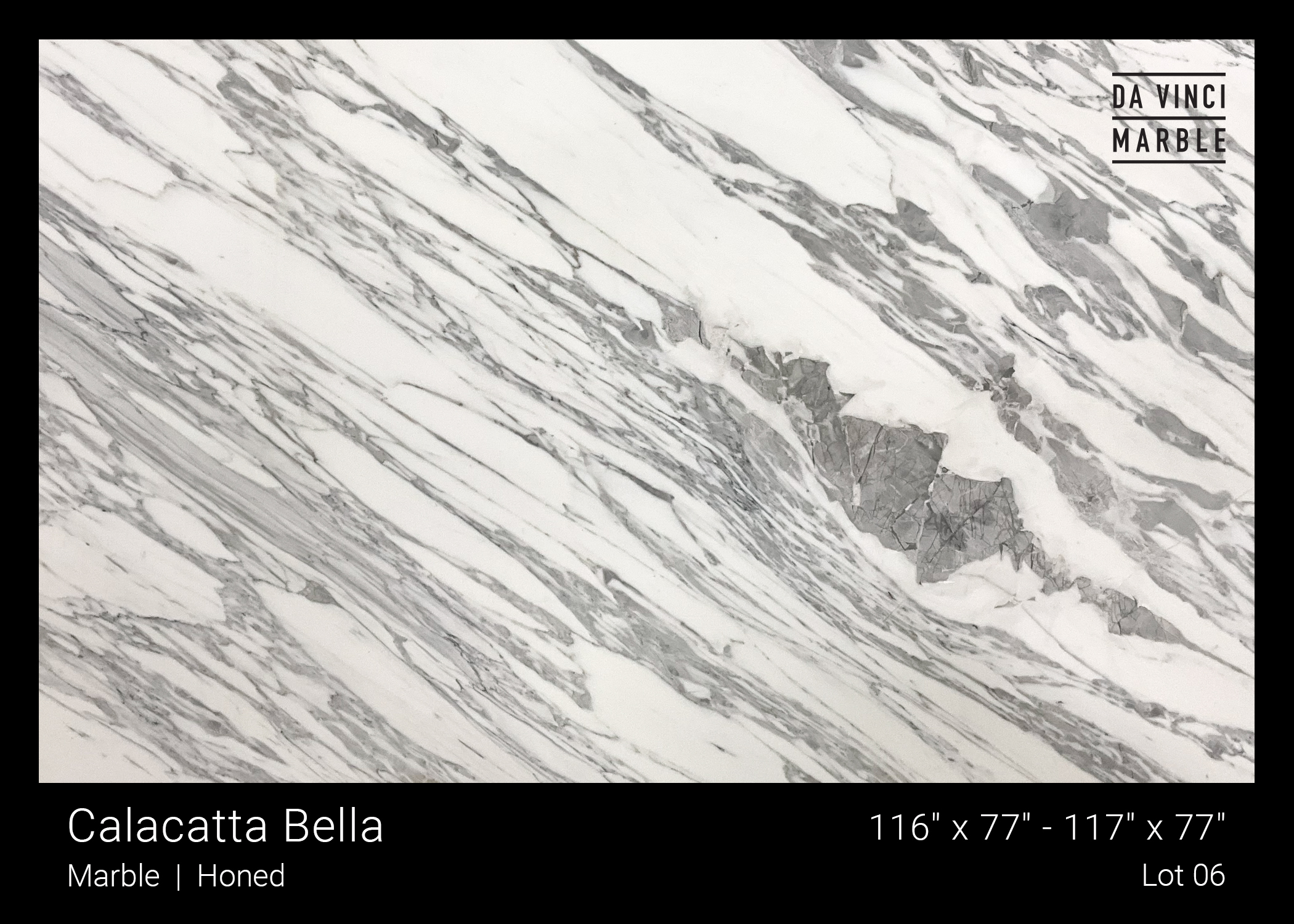 Calacatta Bella Honed 3/4