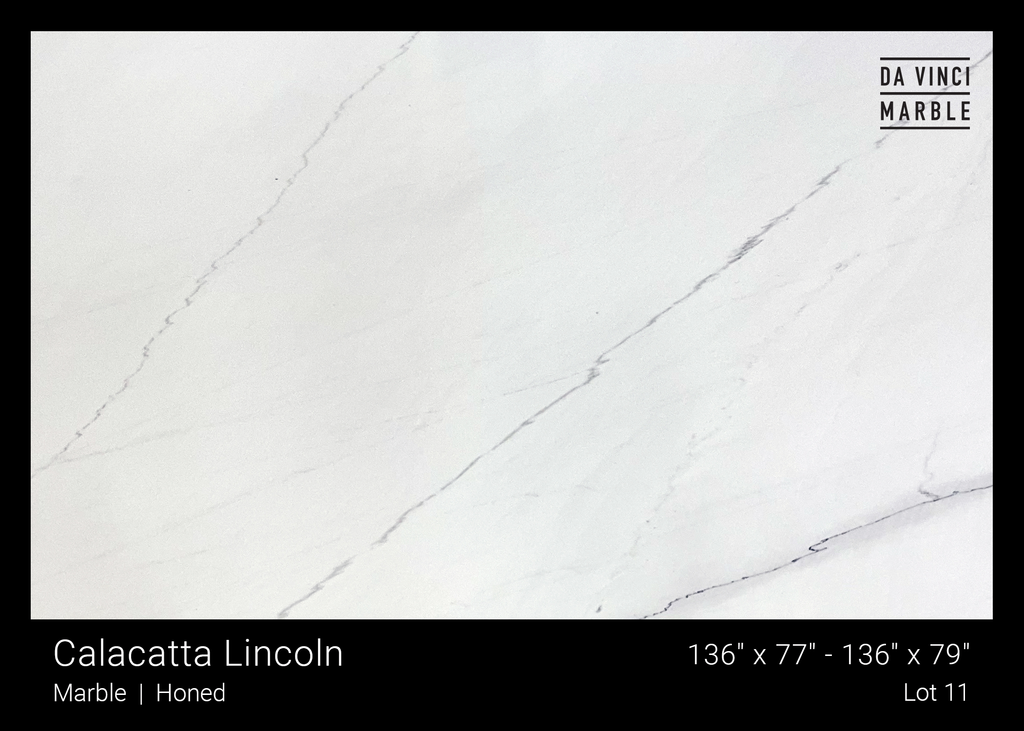 Calacatta Lincoln Honed 3/4