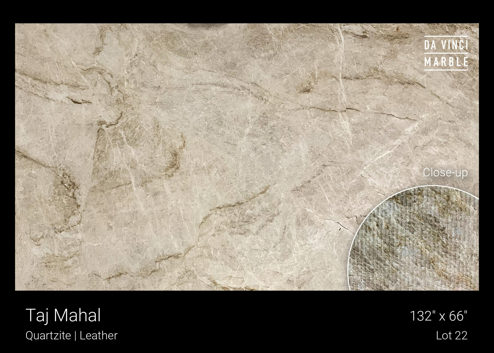 Taj Mahal Leather & Safe 2cm Slab