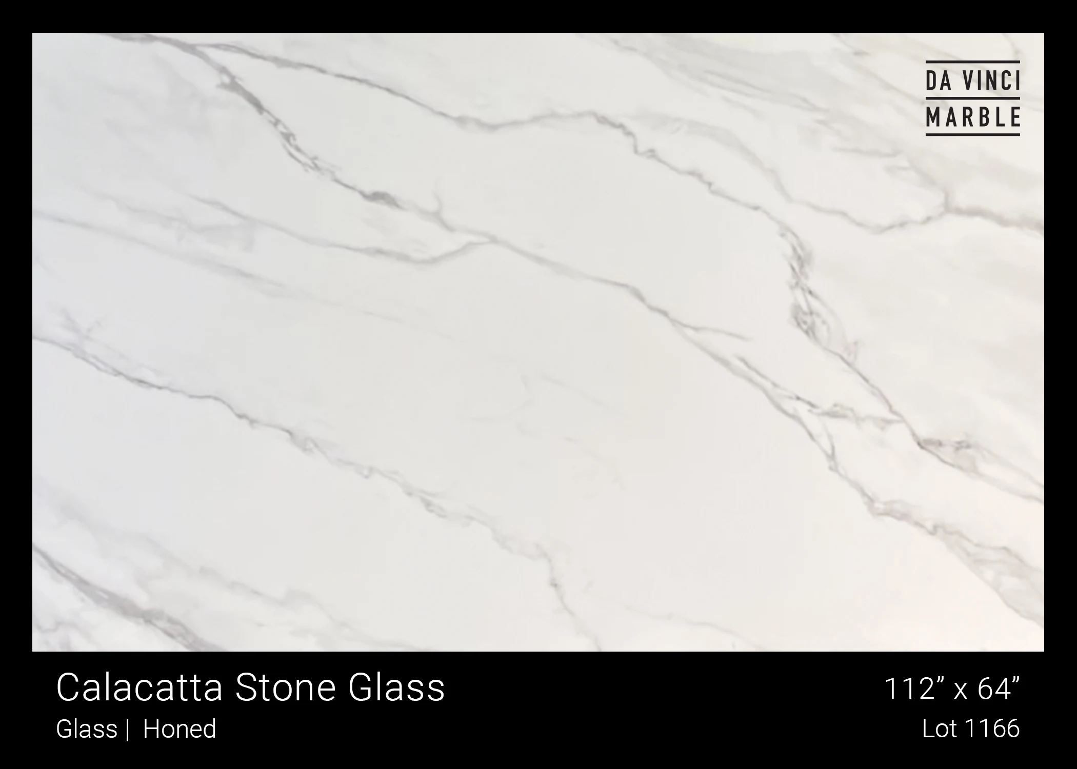 Calacatta Stone Glass Slab