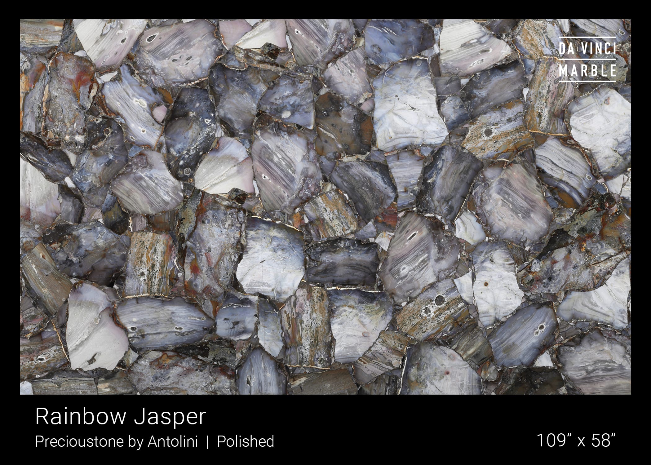 Rainbow Jasper Slab