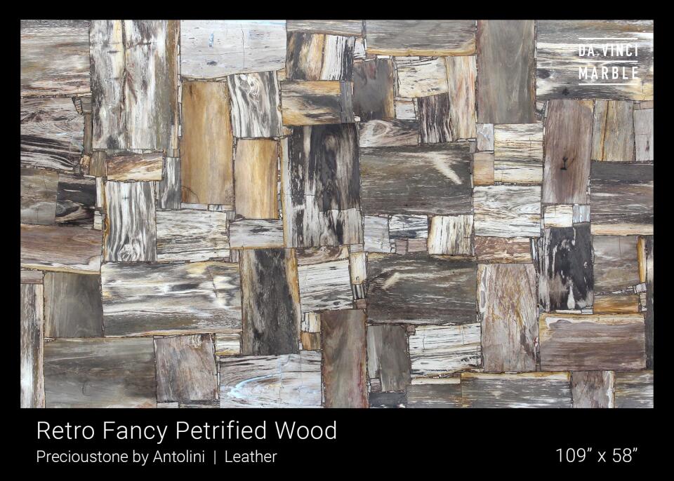 Retro Fancy Petrified Wood Slab