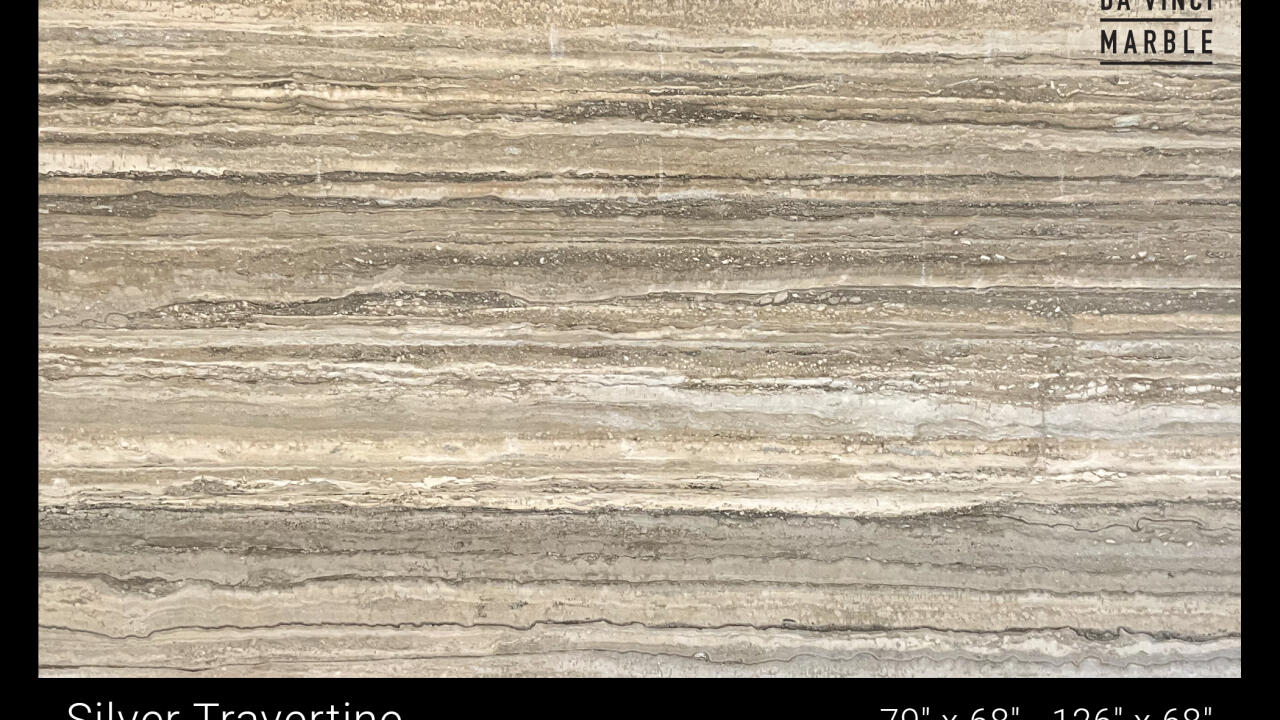 Silver Travertine H/F 2cm
