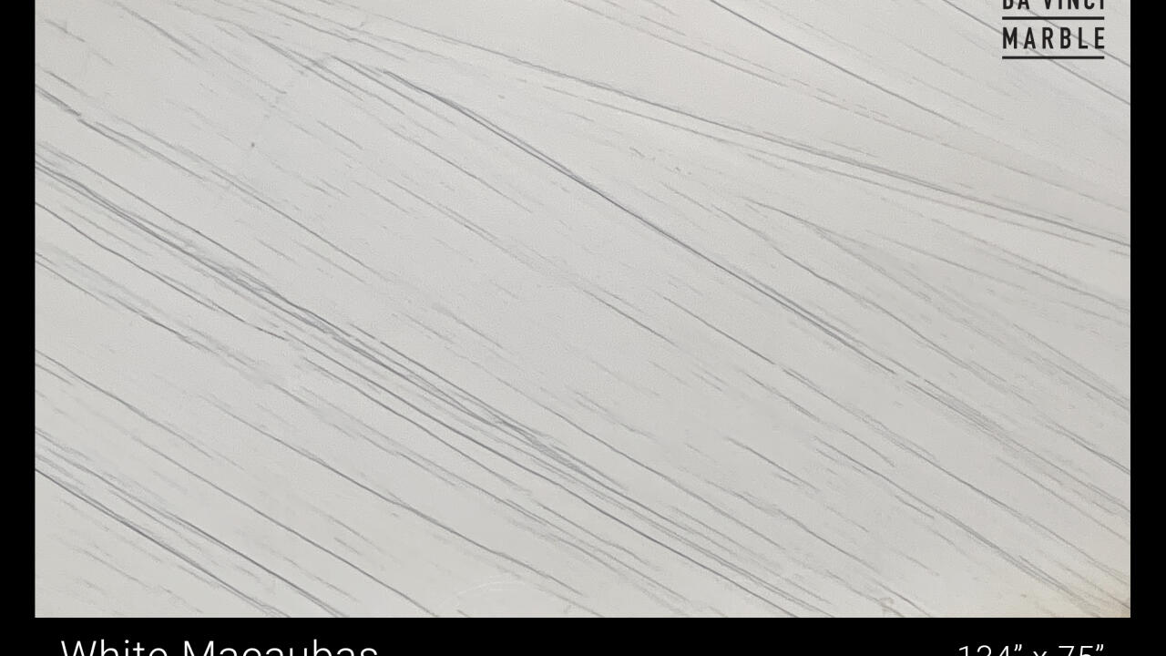 White Macaubas Leather 2cm