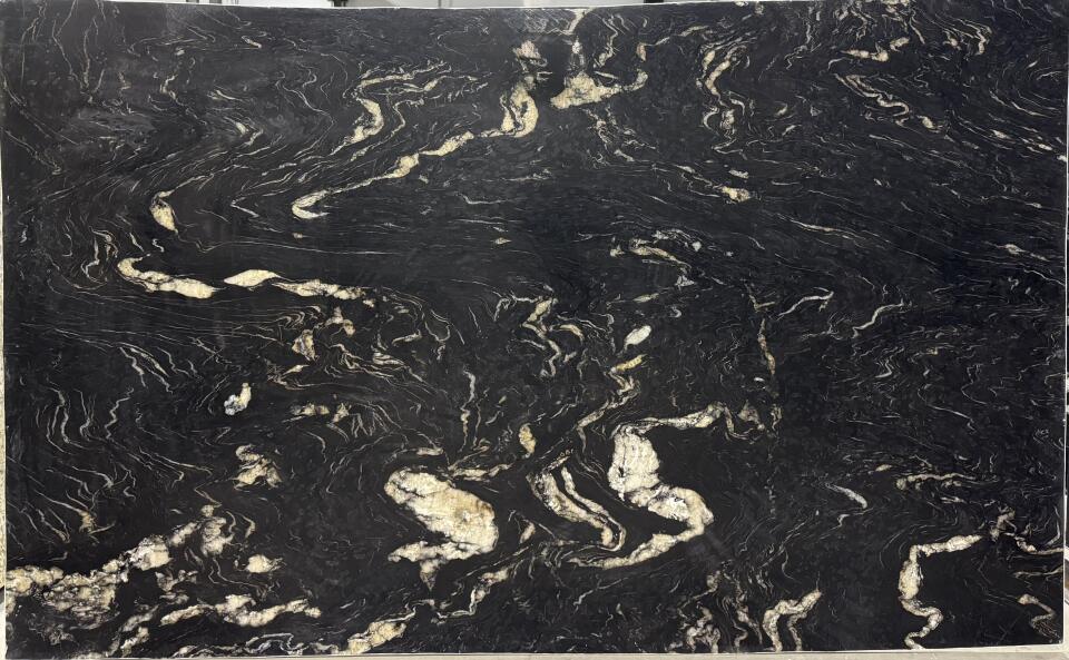 Titanium Gold Leather 2cm Slab