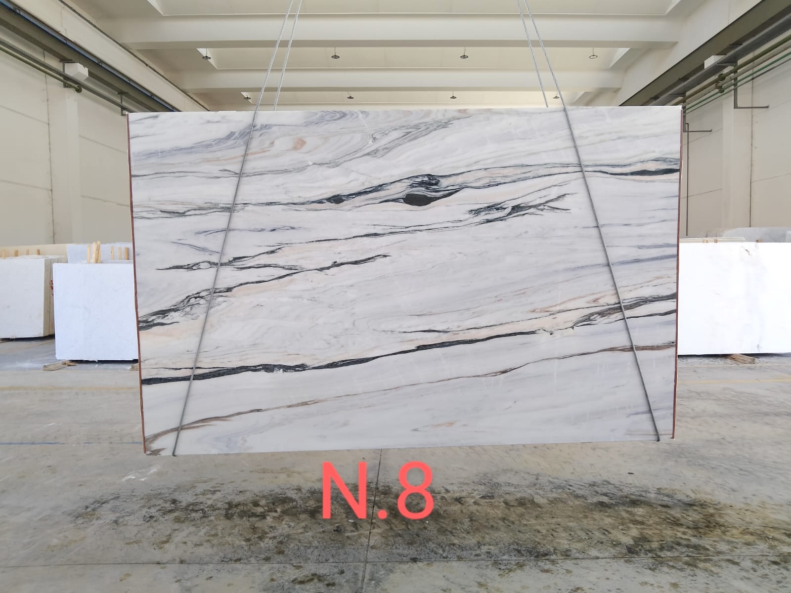 Bianco Lasa Polished Finish 2cm Marble by PACIFICA