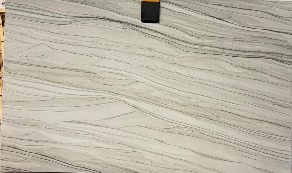 Ivory Macaubas Leather 3cm Slab