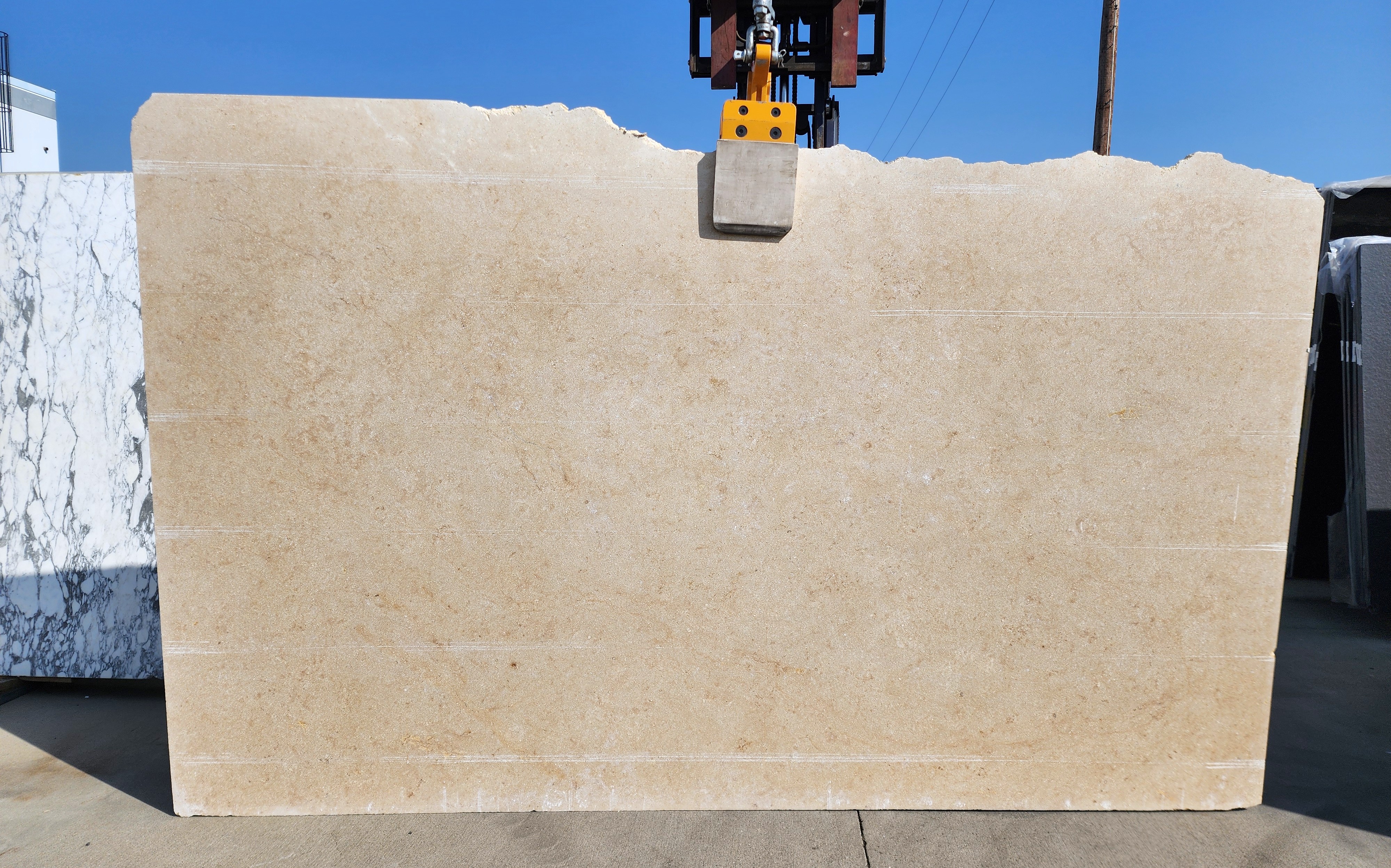 Solace Grey Dual Finish Sandblasted Brushed / Honed 2cm Travertine by PACIFICA