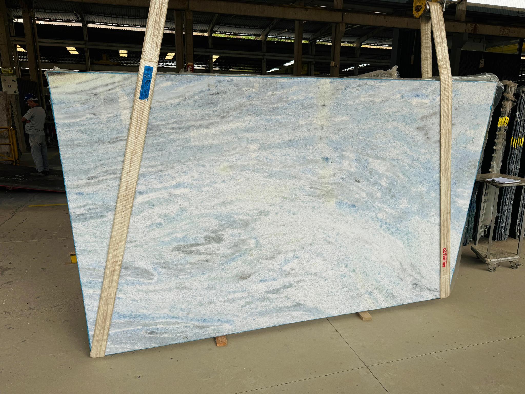 Iceberg Blue Polished 2cm Marble by PACIFICA