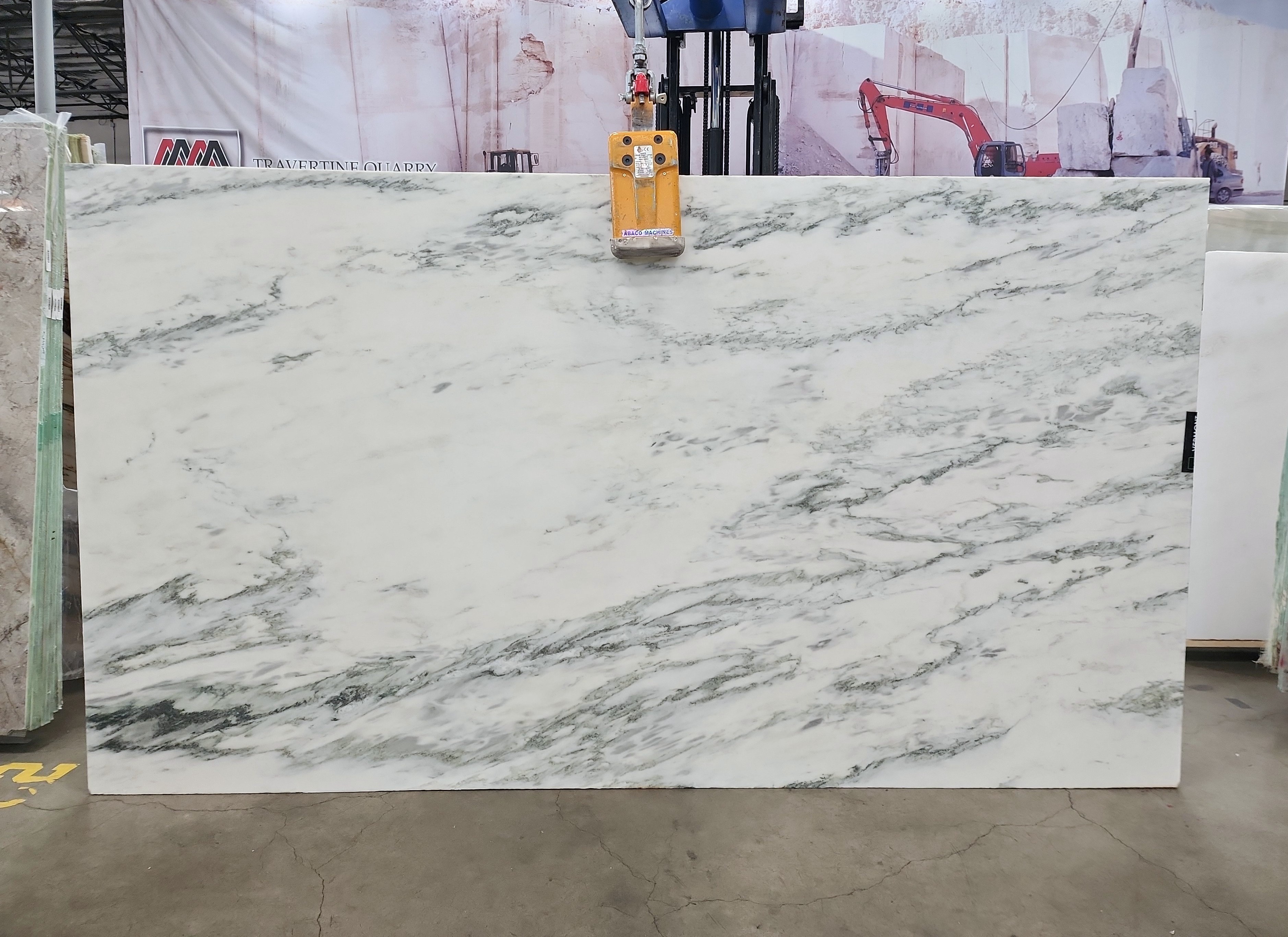 Mountain White Danby Honed 2cm Marble by PACIFICA