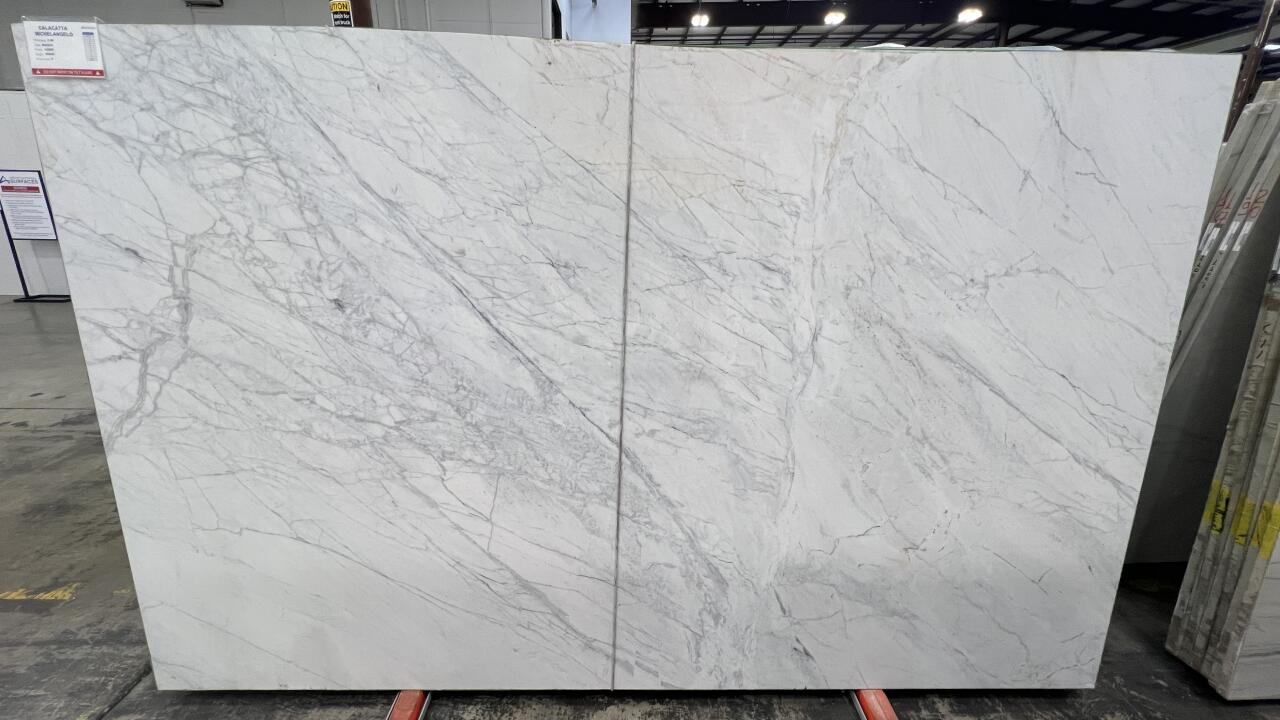 2CM CALACATTA MICHELANGELO HONED