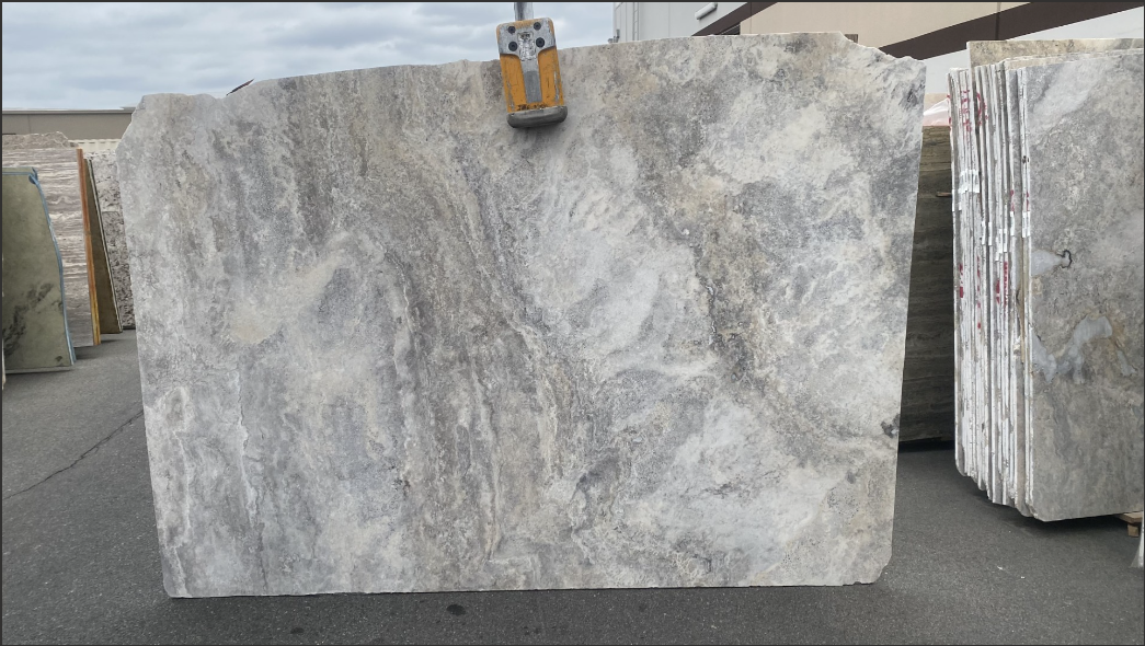 Silver Travertine Honed/Filled Finish 2cm Travertine by PACIFICA