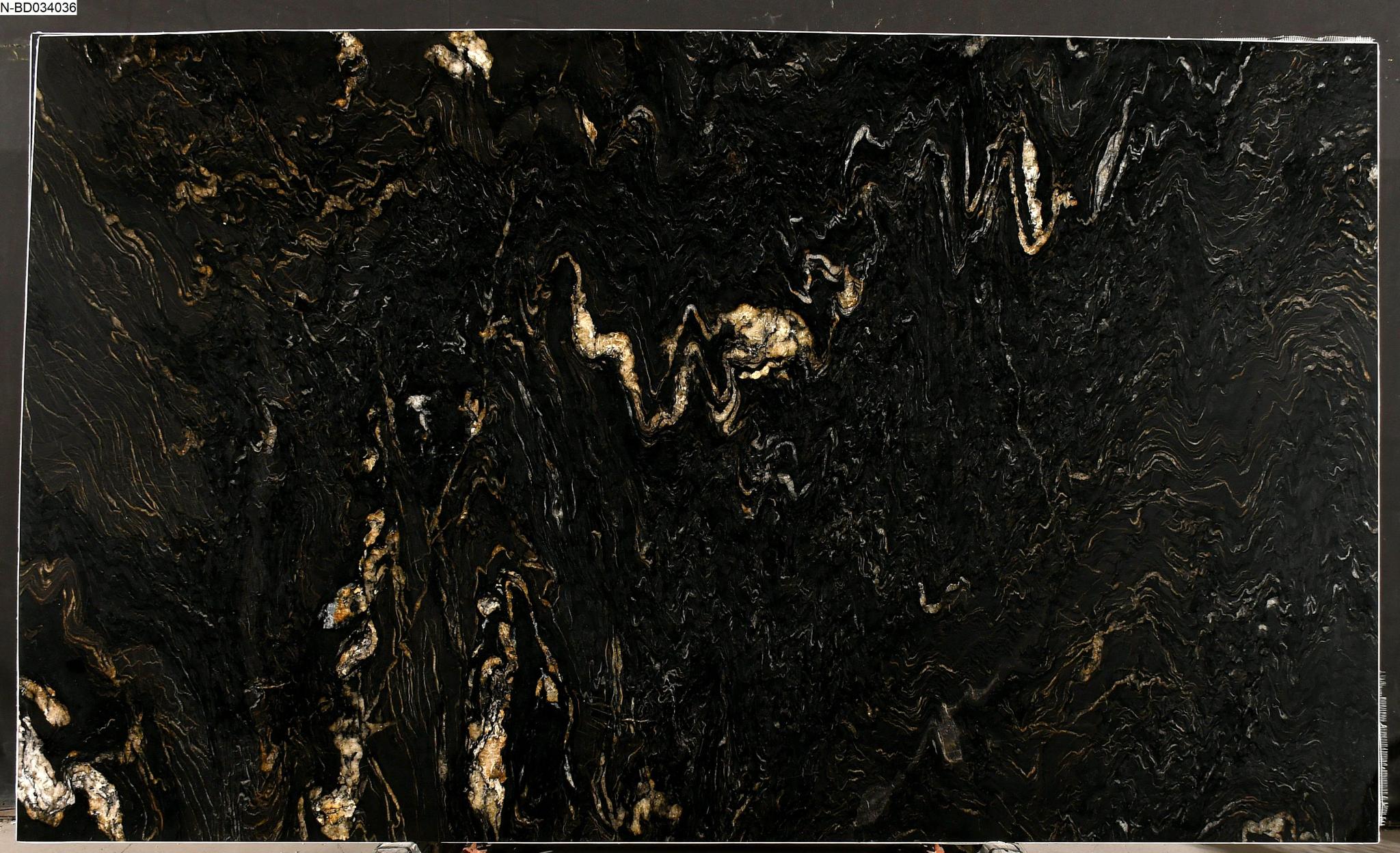 Titanium Gold Leather 2cm Granite by PACIFICA