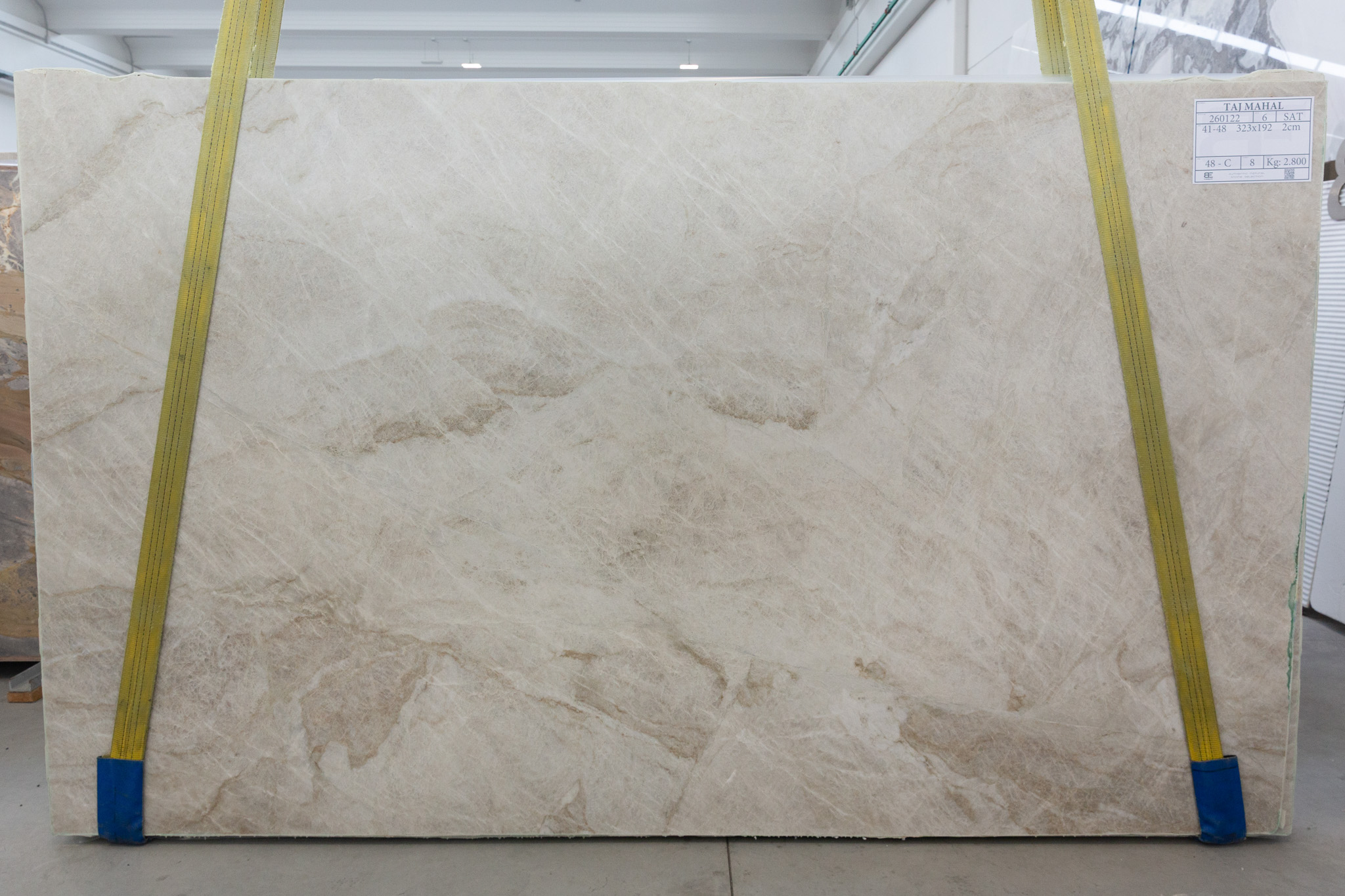 Taj Mahal Quartzite slab at Modul Marble