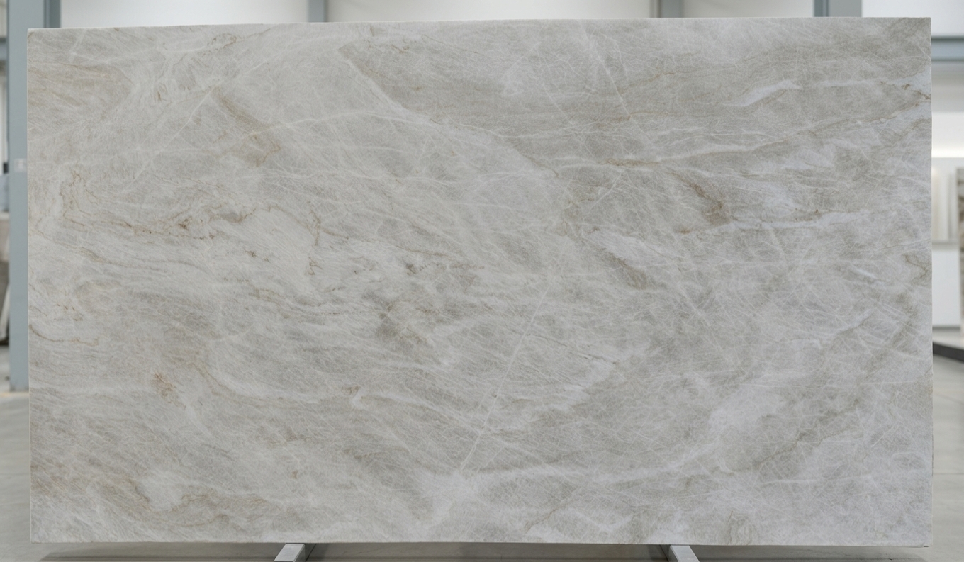 Taj Mahal Quartzite slab at Modul Marble