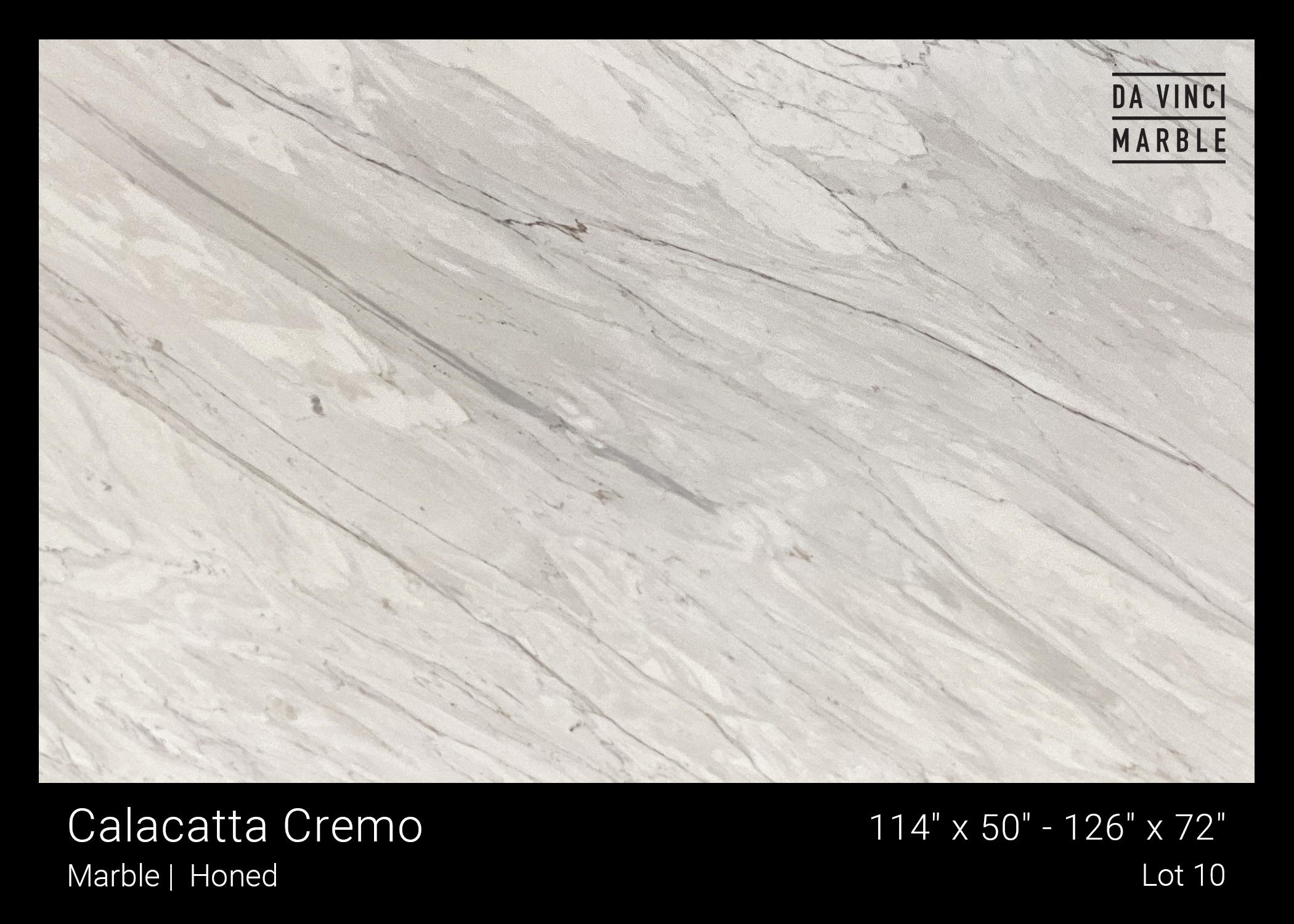 Calacatta Cremo Honed 2cm Slab