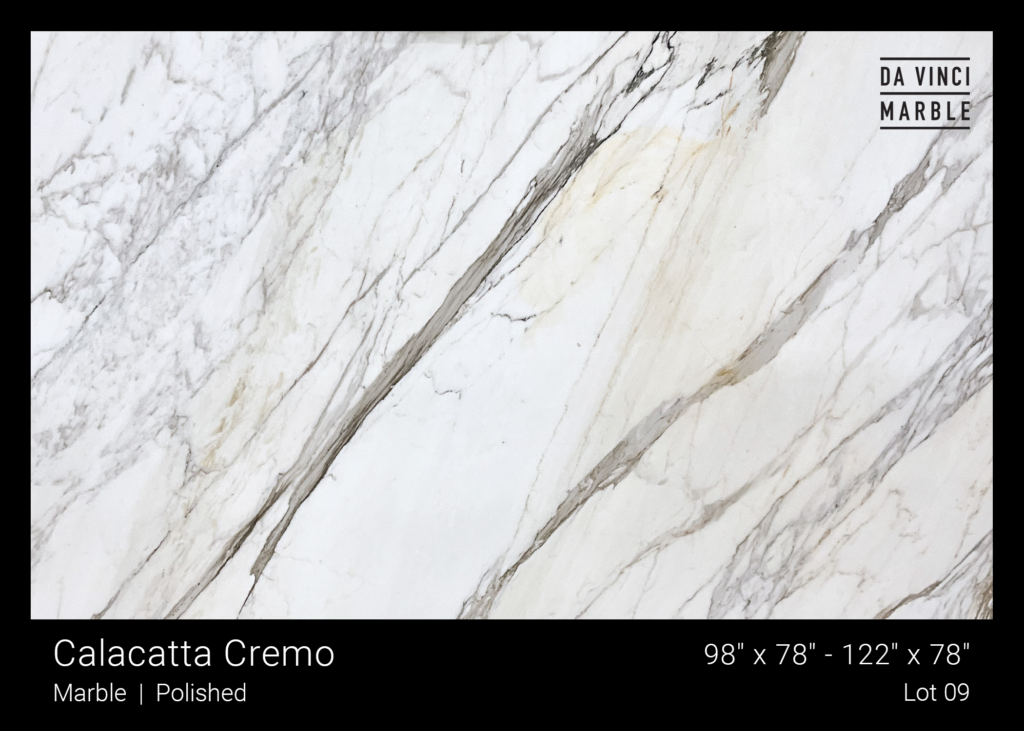 Calacatta Cremo Polished 2cm Slab