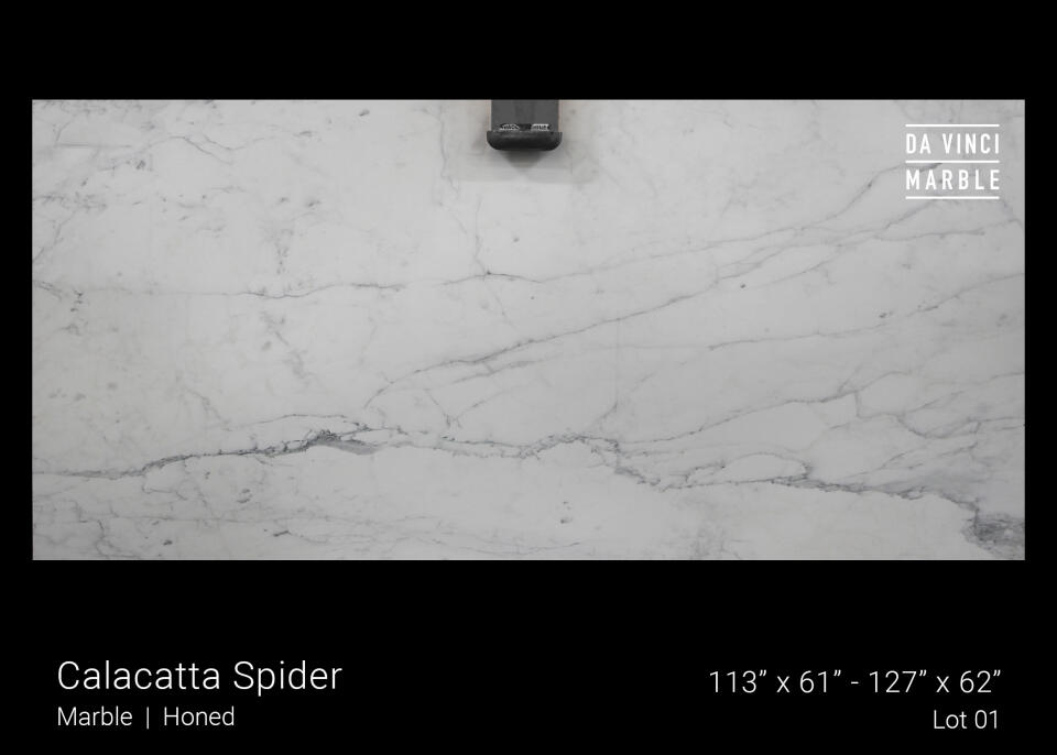 Calacatta Spider Honed 2cm Slab